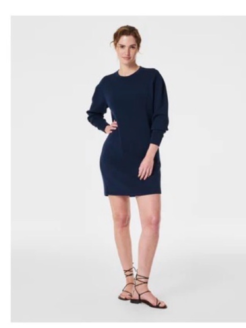 SPANX AirEssentials crew-neck dress in timeless navy